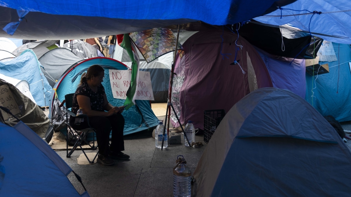 Acampada en Sol del Sindicato de inquilinas.