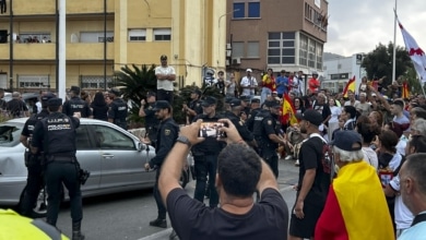Detenido un ceutí tras el ataque a un vehículo durante las protestas contra la ONG navarra Negu Gorriak