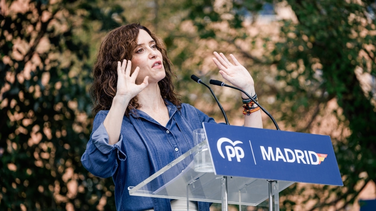 La presidenta de la Comunidad de Madrid, Isabel Díaz Ayuso