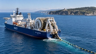 España completa la instalación de 65 kilómetros de cable eléctrico submarino para conectarse con Francia