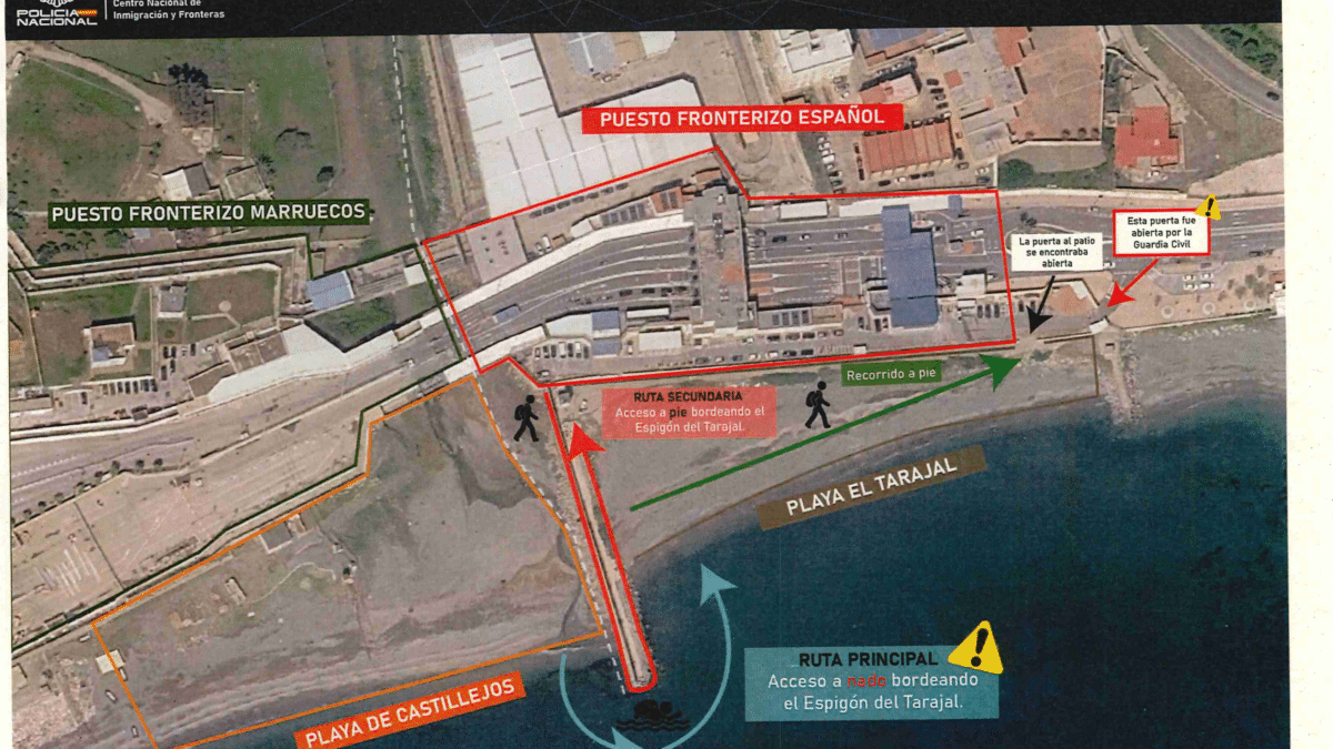 Imagen del informe del CENIF sobre lo ocurrido en Ceuta