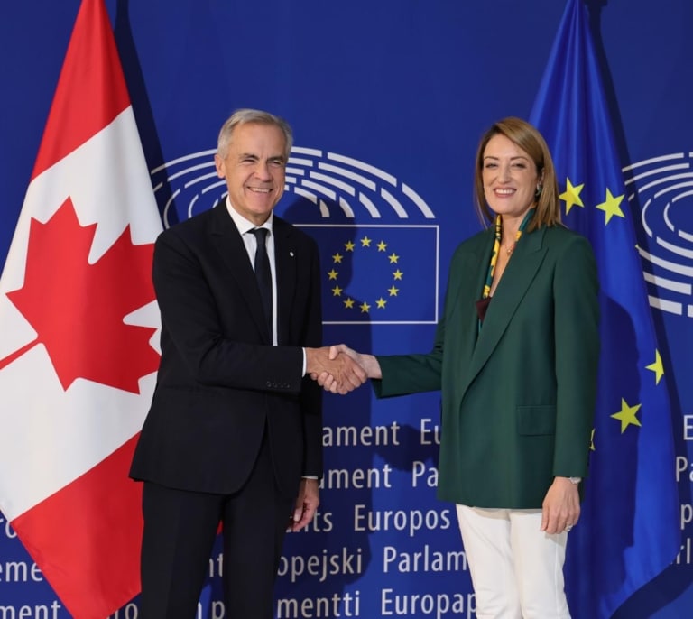 El primer ministro de Canadá asegura que la alianza con la UE será "un faro para otras democracias"