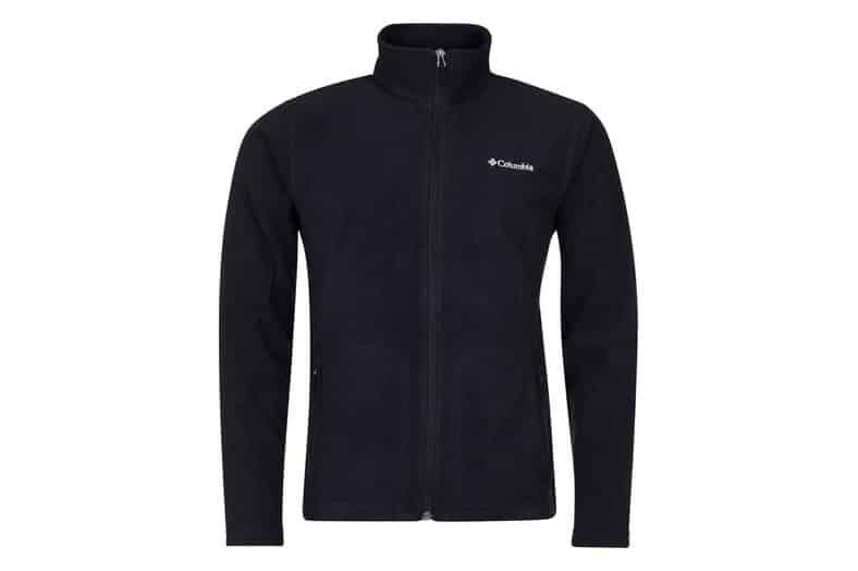 Forro polar Columbia Fast Trek Light con cremallera completa y cuello alto, color negro, para hombre