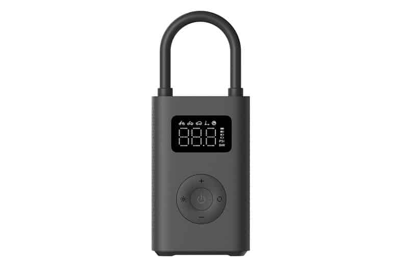 Compresor de aire portátil Xiaomi Mijia con pantalla digital y boquilla para la válvula del neumático