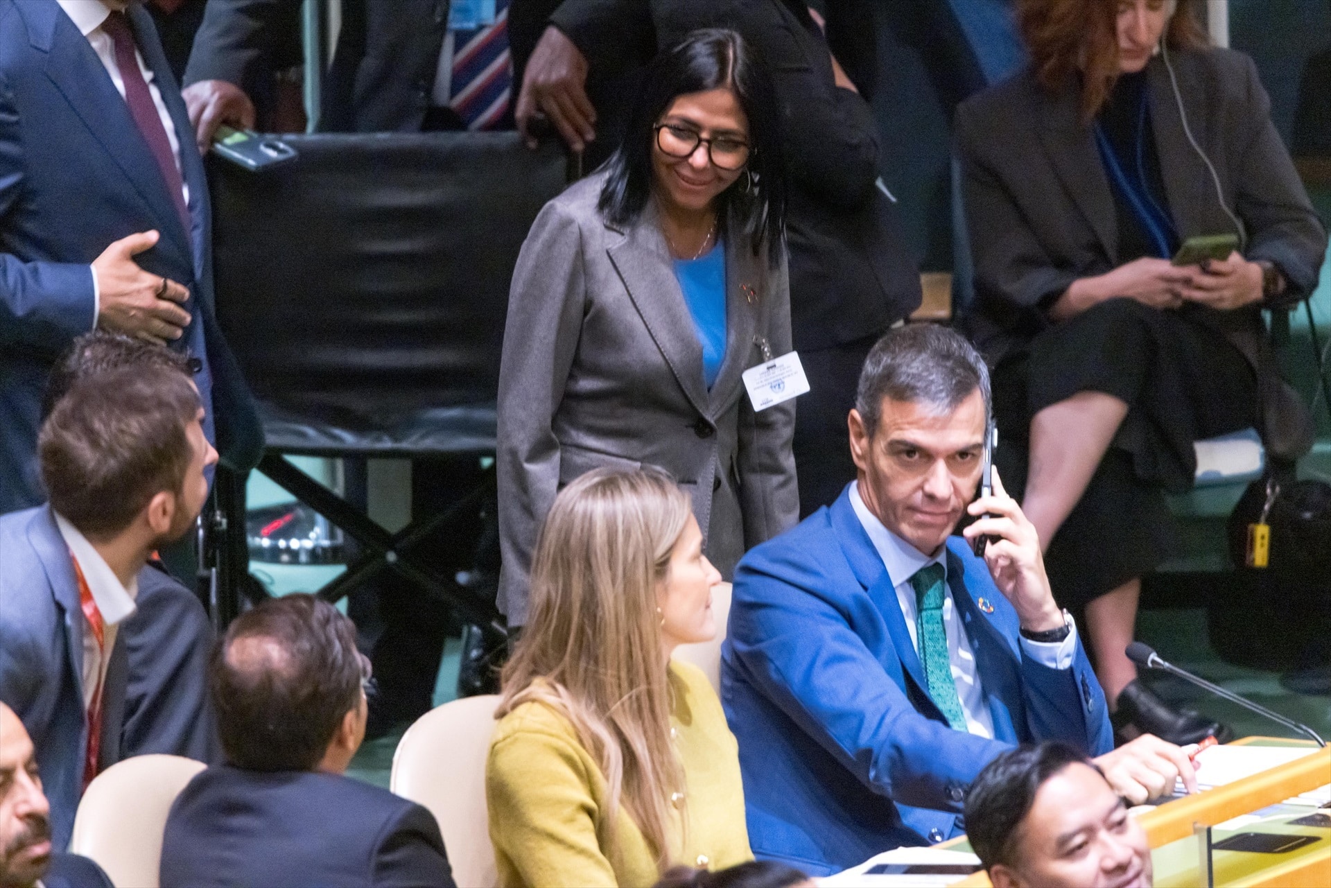 (Foto de ARCHIVO) September 22, 2026, New York, Ny, UNITED STATES: Venezuelan interim president Delcy Rodriguez during the 81st United Nations General Assembly at UN headquarters in New York, United States, on Tuesday, September 22, 2026.,Image: 1137273982, License: Rights-managed, Restrictions: , Model Release: no , Credit line: William Volcov / Zuma Press / Europa Press Editorial licence valid only for Spain and 3 MONTHS from the date of the image, then delete it from your archive. For non-editorial and non-licensed use, please contact EUROPA PRESS. 22/9/2026 ONLY FOR USE IN SPAIN