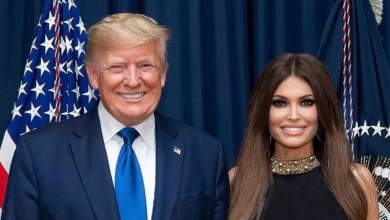 Kimberly Guilfoyle, la ex novia de Trump Jr y ex esposa del gobernador de California que presume de superpoderes en Atenas: "Podemos hacer lo que sea"
