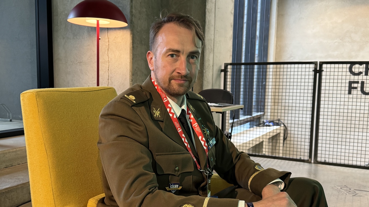 El comandante Ivo Peets, responsable del Mando de Transformación del Ejército de Estonia.