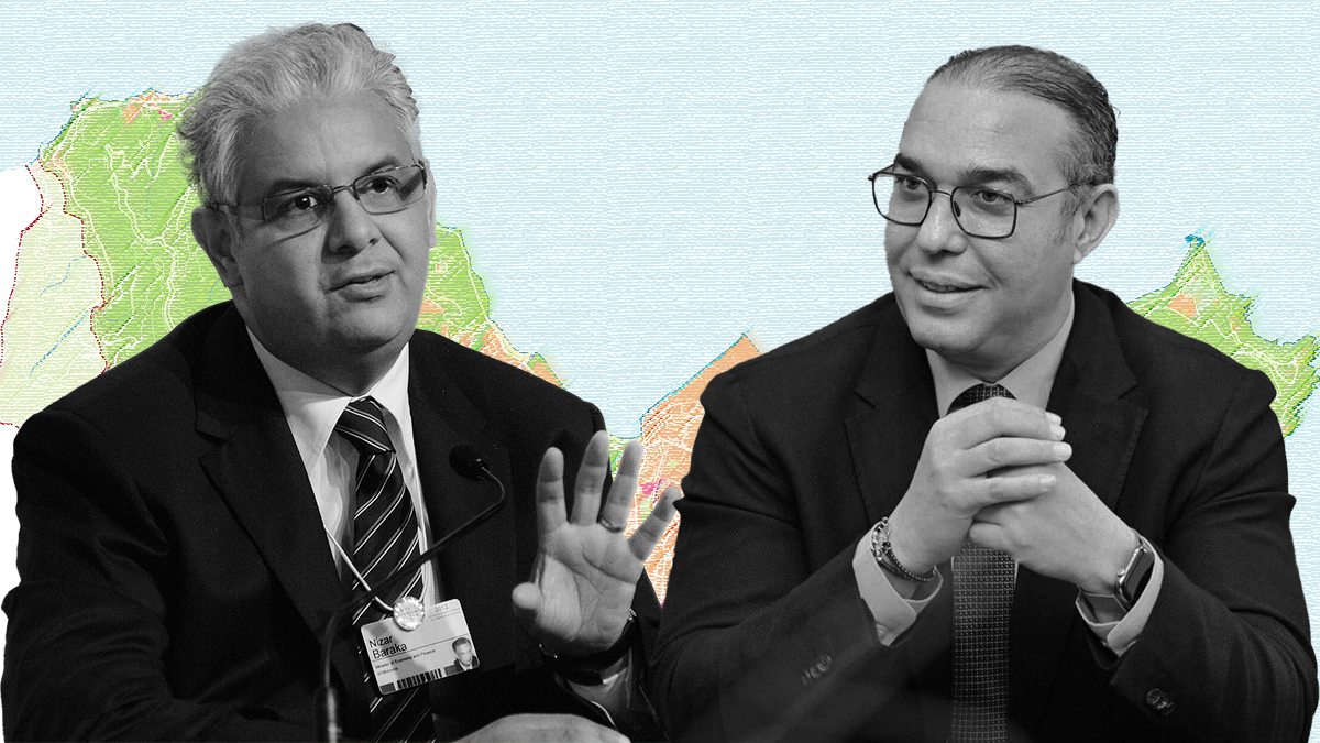 Nizar Lbraka, secretario general del Partido Istiqlal, y Mohamed Ouzzine, líder de Movimiento Popular