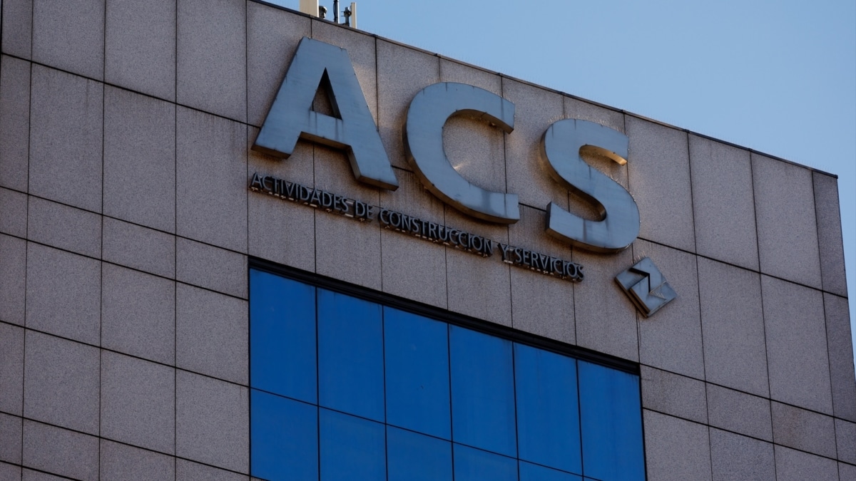 Fachada de la sede de ACS en Madrid