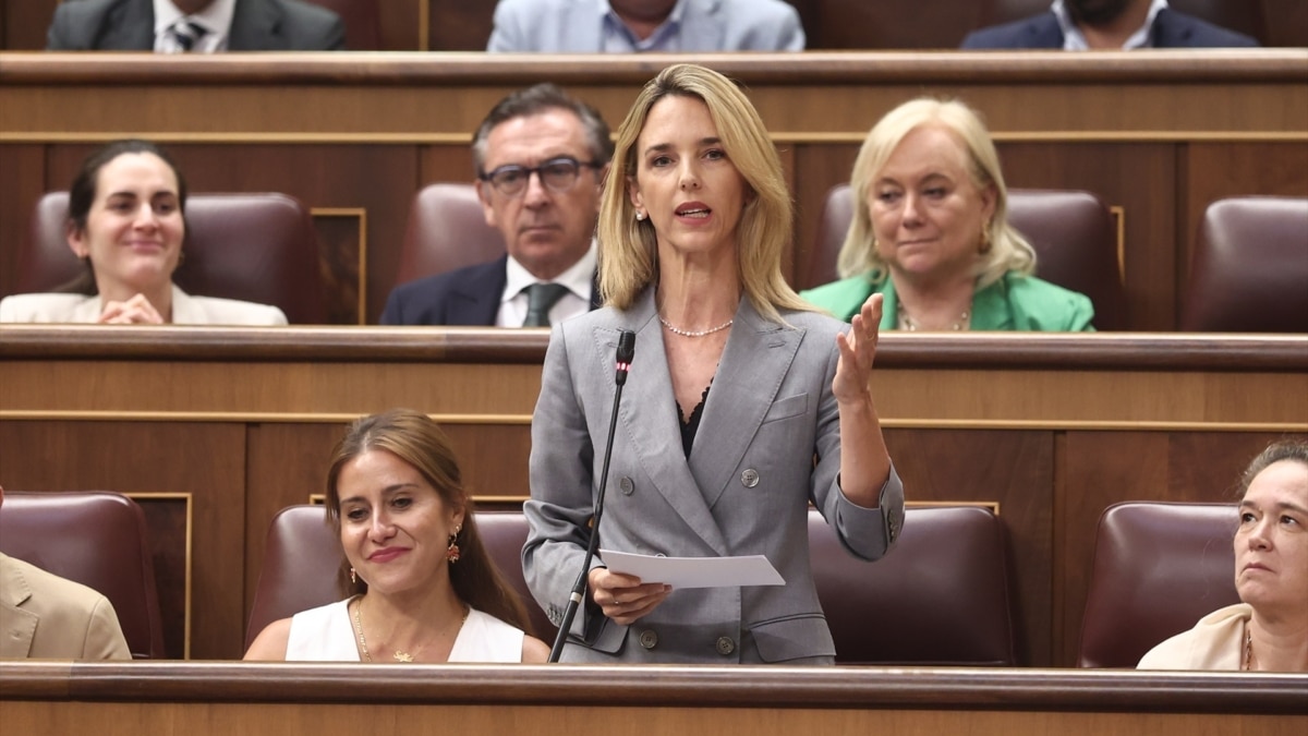 La diputada del PP, Cayetana Álvarez de Toledo, durante una sesión de control al Gobierno