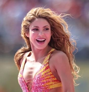 Shakira durante su actuación en el Mundial 2026