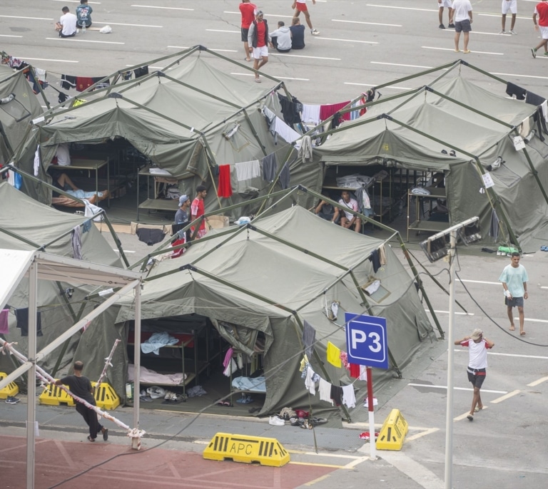La Audiencia Nacional frena provisionalmente el campamento del puerto de Ceuta
