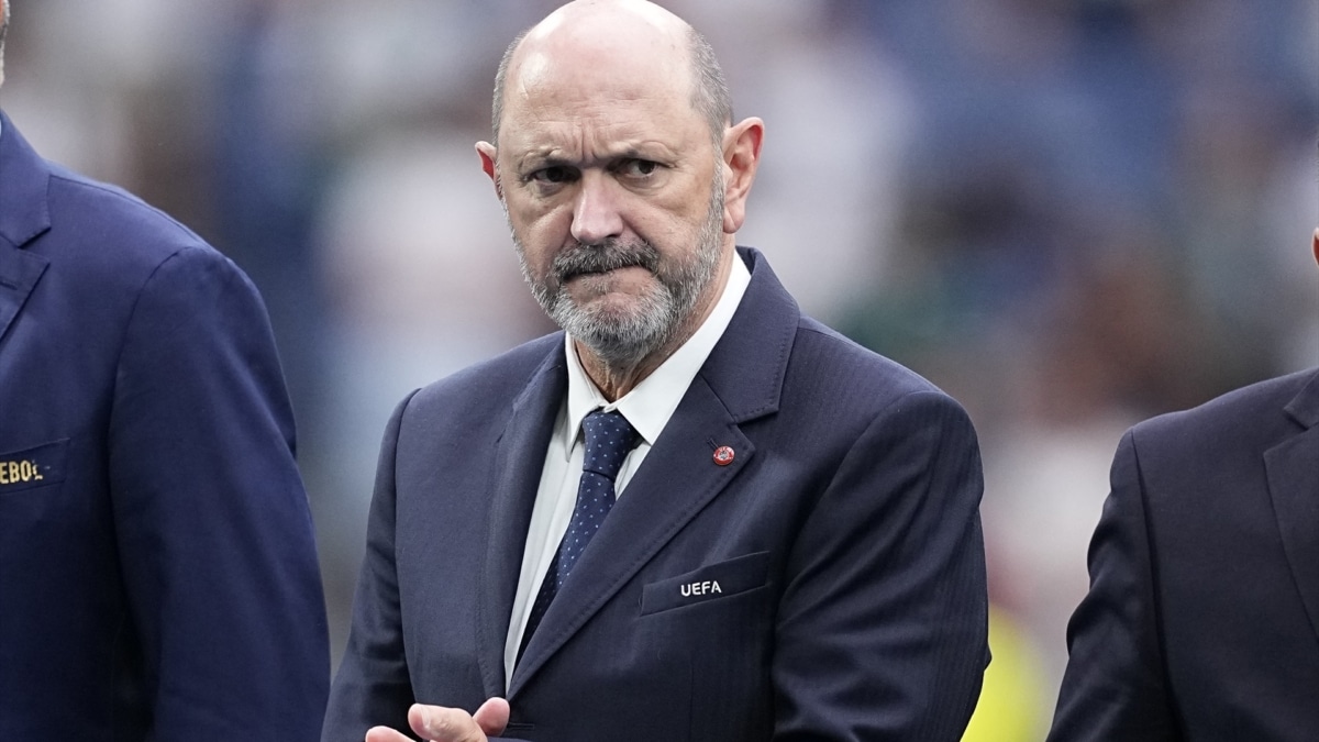 El presidente de la Real Federación Española de Fútbol, Rafael Louzán