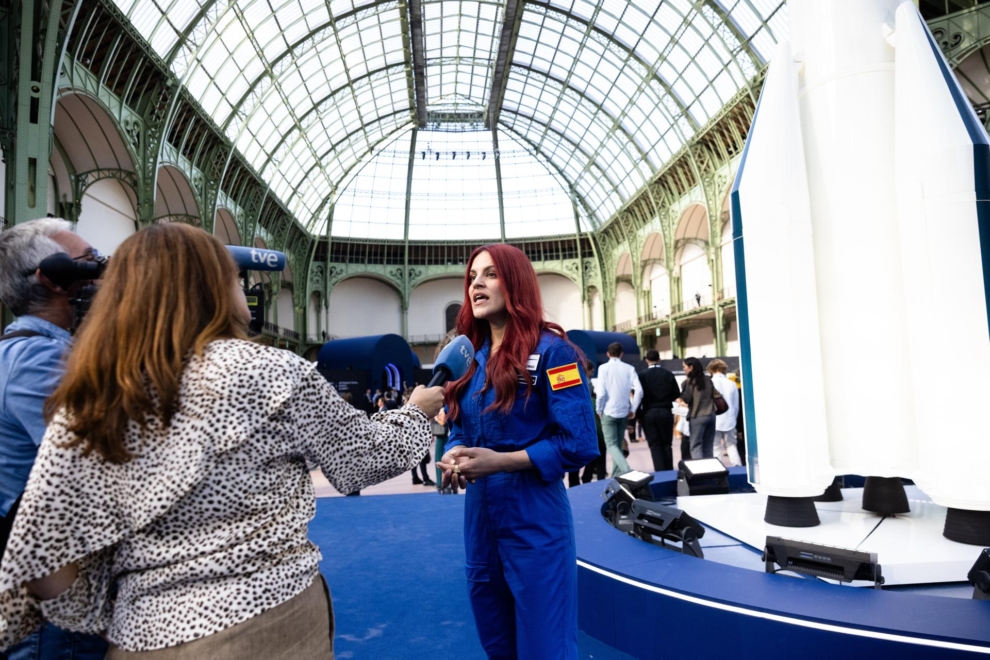 García Alonso, entrevistada en el Grand Palais de París.