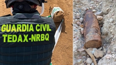 La Guardia Civil detona una bomba de la Guerra Civil encontrada por un vecino en una zona de caza de Sevilla