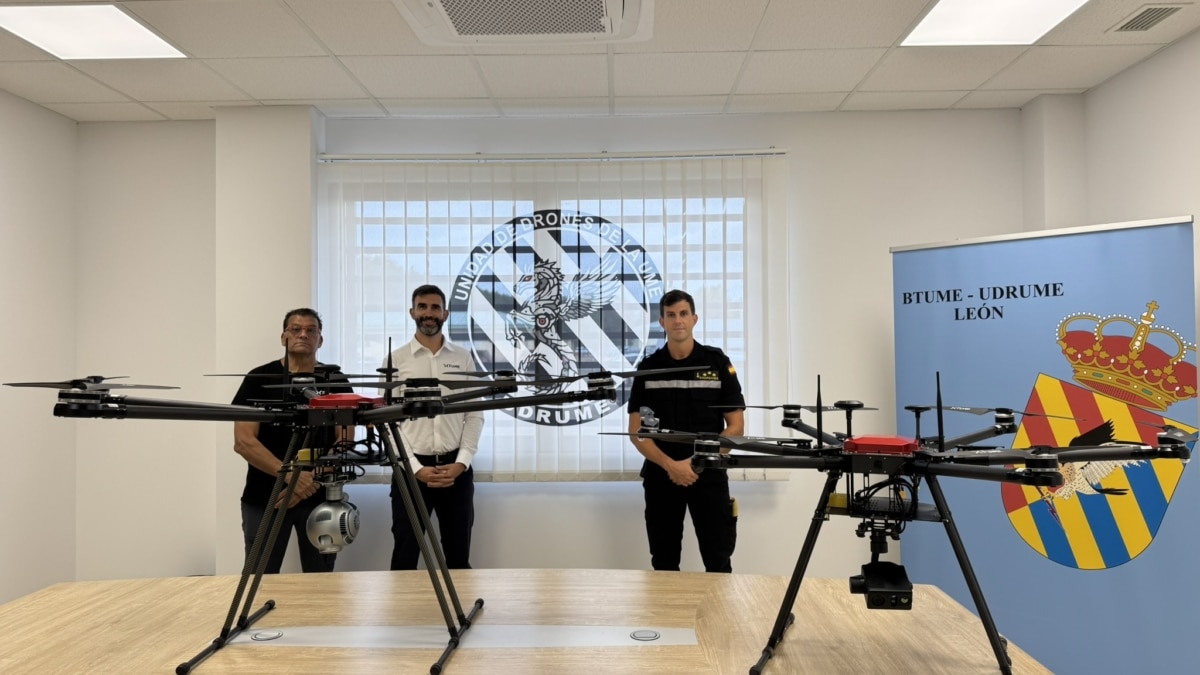 FuVeX pone sus drones de largo alcance al servicio de la UME para la lucha contra los incendios forestales