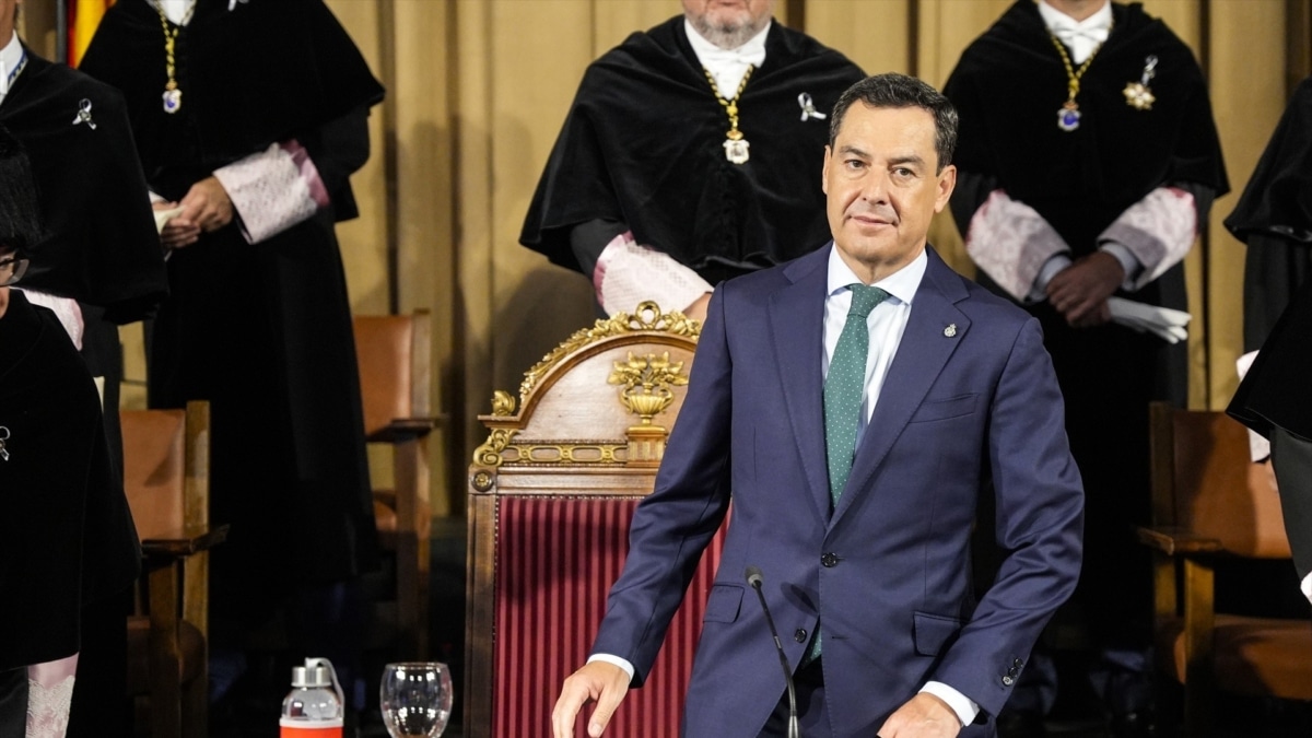 El presidente de la Junta de Andalucía, Juanma Moreno