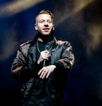 El rapero Macklemore durante un concierto