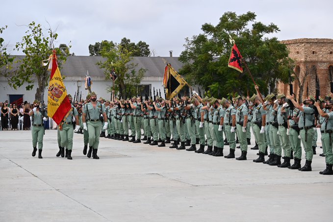 Acto por el 106 Aniversario de la Fundación de la Legión, en el acuartelamiento Millán Astray de Melilla.