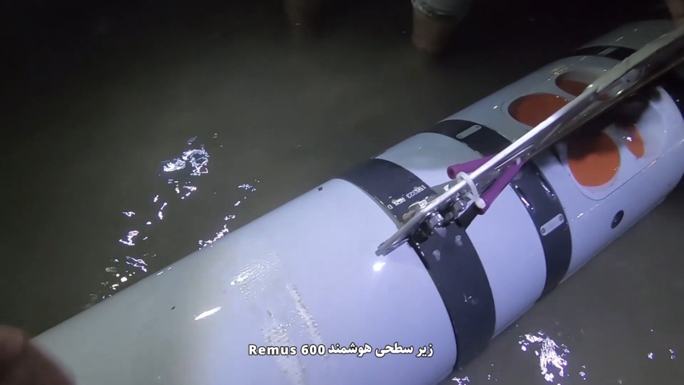 El dron submarino estadounidense interceptado por Irán