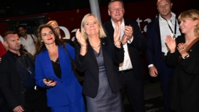 La izquierda con opciones de recuperar el poder en Suecia, encabezada por la socialdemócrata Andersson, según los sondeos