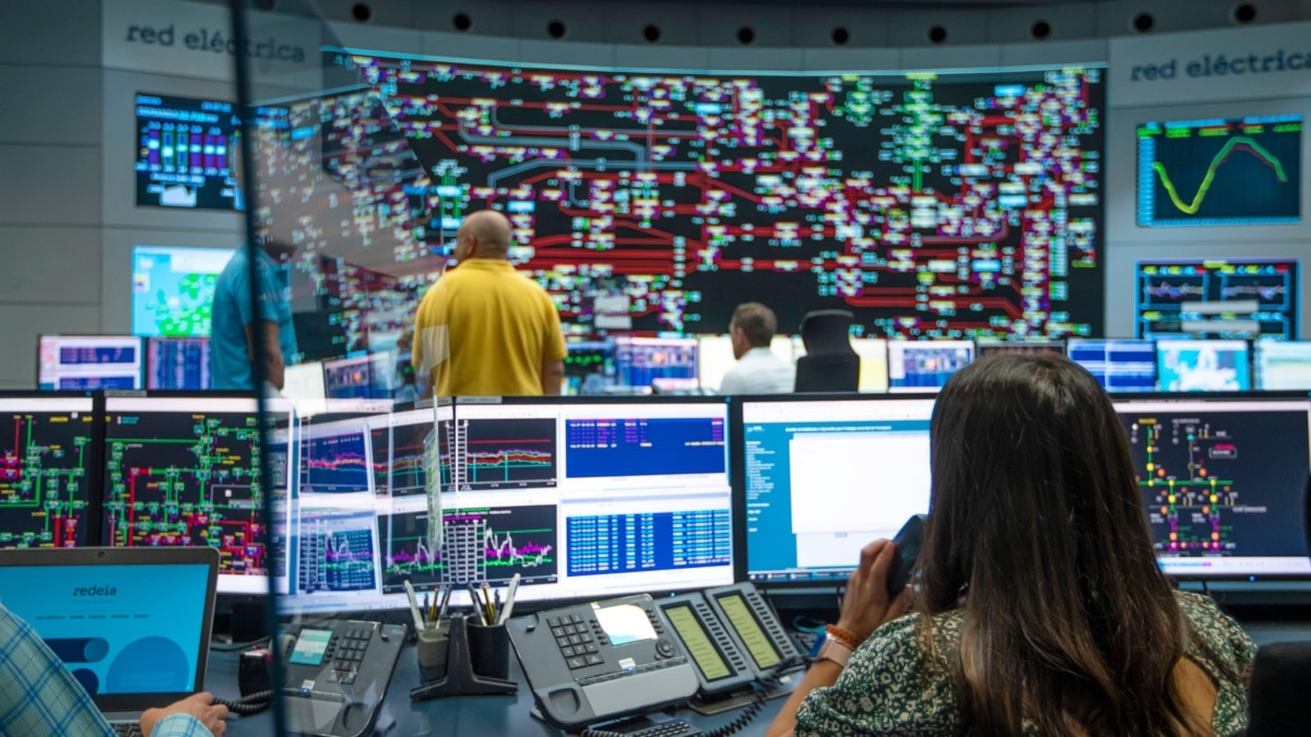 Centro de control de Red Eléctrica.