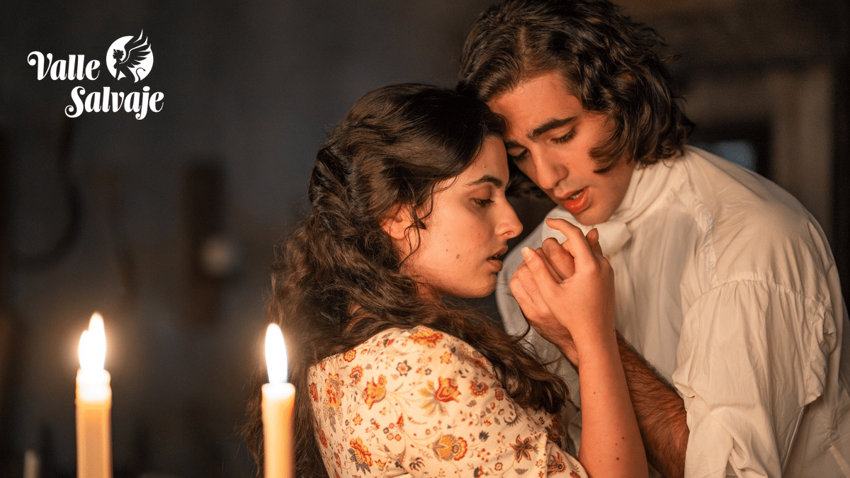 Luisa (Loren Mairena) y Alejo (Mateo Jalón) retoman su relación en el serial de época Valle Salvaje