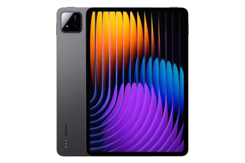 Tablet Xiaomi Pad 7 de 11,2 pulgadas en color gris, vista frontal y trasera