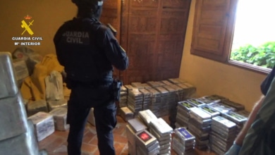 Tres toneladas de cocaína y cuatro Kalashnikov: la casa rural de la droga desarticulada por la Guardia Civil en Guadalajara