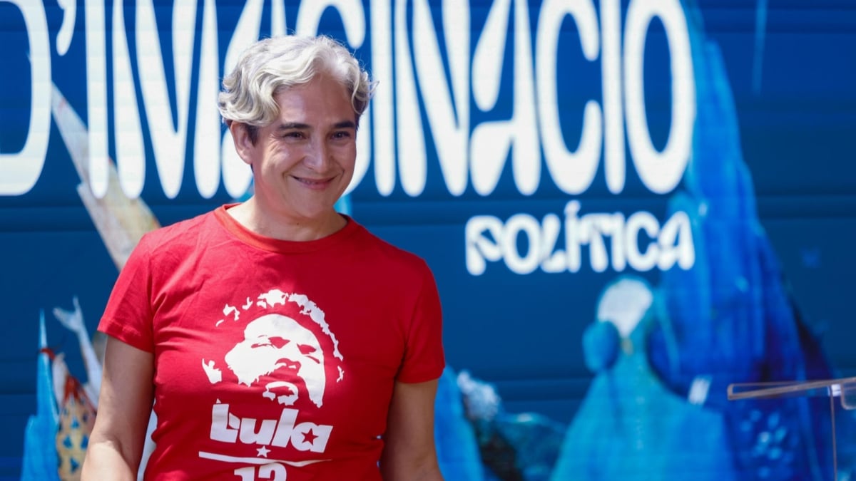 Ada Colau, durante la apertura de la 3.ª edición de la Escuela de Imaginación Política de la Fundación Sentit Comú.