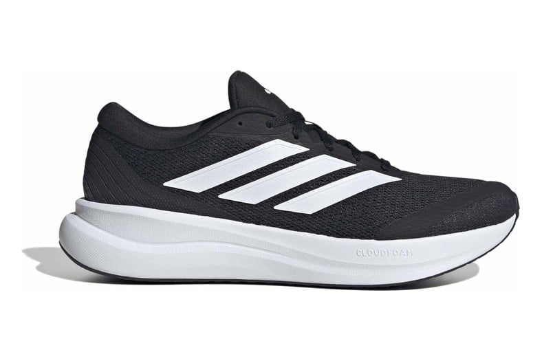 Zapatillas de running de hombre adidas Runfalcon 6 negras con detalles blancos