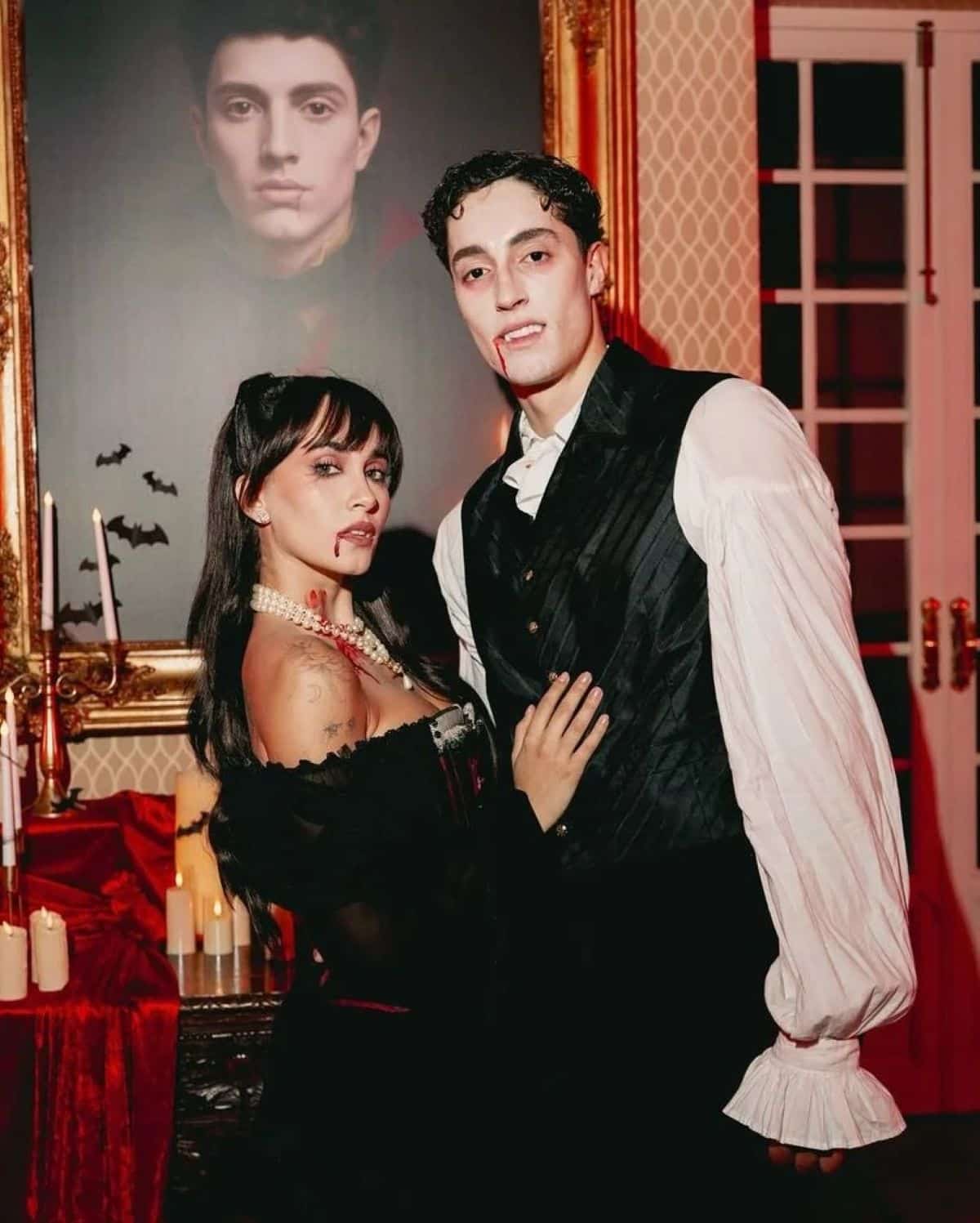 Aitana y Plex el pasado Halloween disfrazados de vampiros