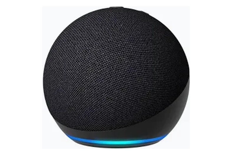 Altavoz inteligente Amazon Echo Dot de última generación, redondo y de color antracita, con Alexa