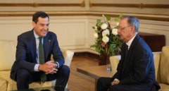 Moreno traslada a Vivas el apoyo político y humano de Andalucía: "No vamos a soltar la mano al pueblo ceutí"