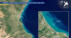 La huella territorial de la dana Adam: 67 km2 inundados en la Albufera valenciana y cauces fluviales