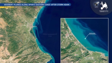 La huella territorial de la dana Adam: 67 km2 inundados en la Albufera valenciana y cauces fluviales