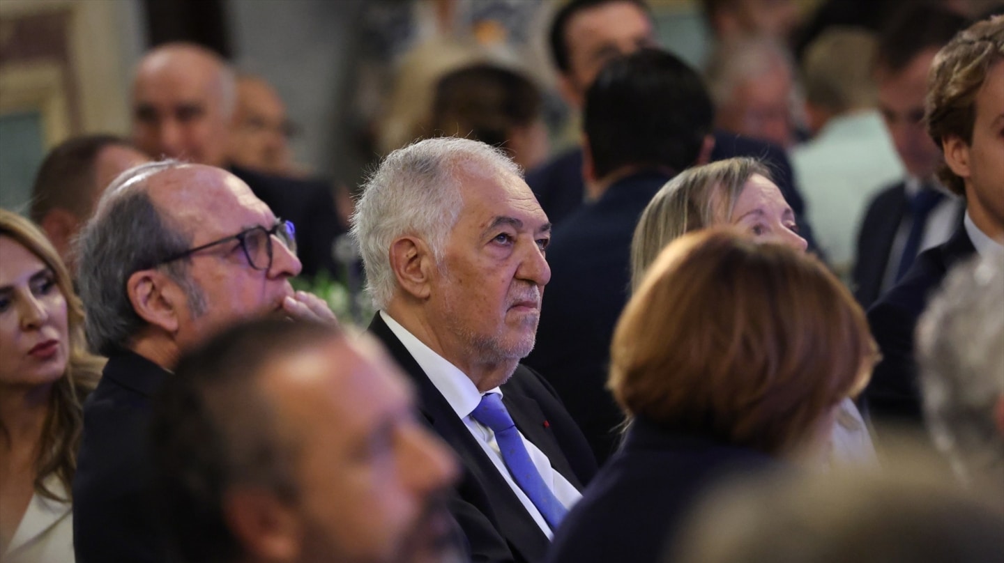 El presidente del Tribunal Constitucional, Cándido Conde-Pumpido, durante un desayuno informativo de Nueva Economía Fórum, en el Real Casino Gran Círculo de Madrid, a 1 de octubre de 2026, en Madrid