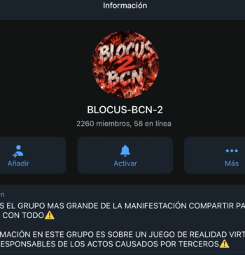'Blocus', el grupo anónimo que alienta los disturbios por toda España, podría [...]