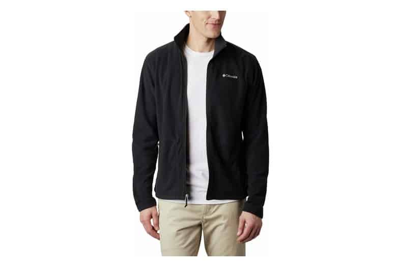 Forro polar Columbia Fast Trek Light con cremallera completa y cuello alto para hombre, en negro