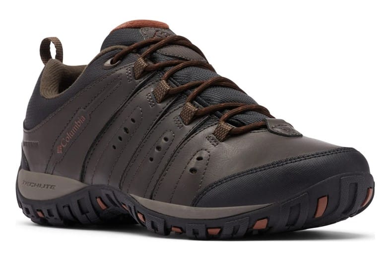 Zapatillas de senderismo impermeables Columbia Woodburn II tipo botín en marrón canela, para hombre