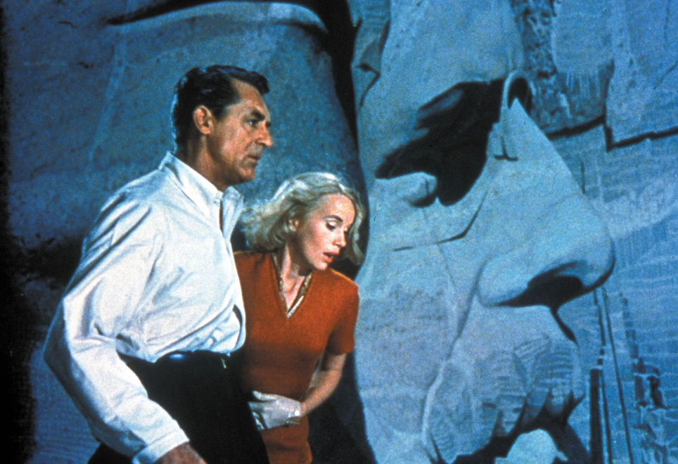 Cary Grant y Eva Marie Saint en 'Con la muerte en los talones'