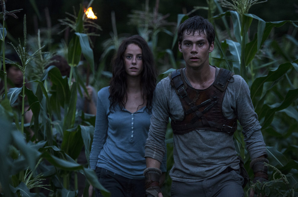 Kaya Scodelario y Dylan O'Brien en 'El corredor del laberinto'