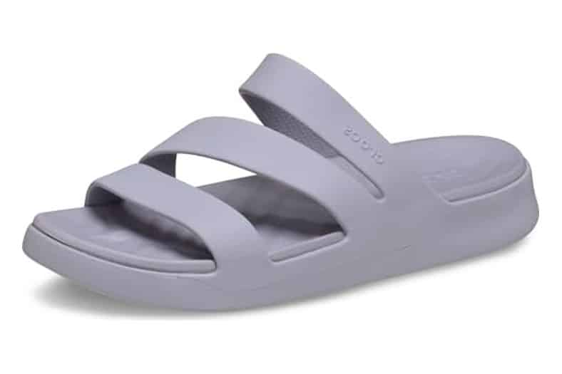 Sandalias de tiras Crocs Getaway de mujer en negro con plataforma