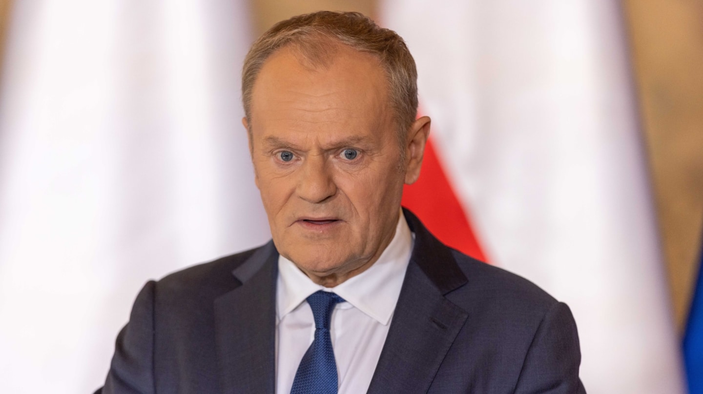 Donald Tusk, primer ministro de Polonia, en una intervención reciente.
