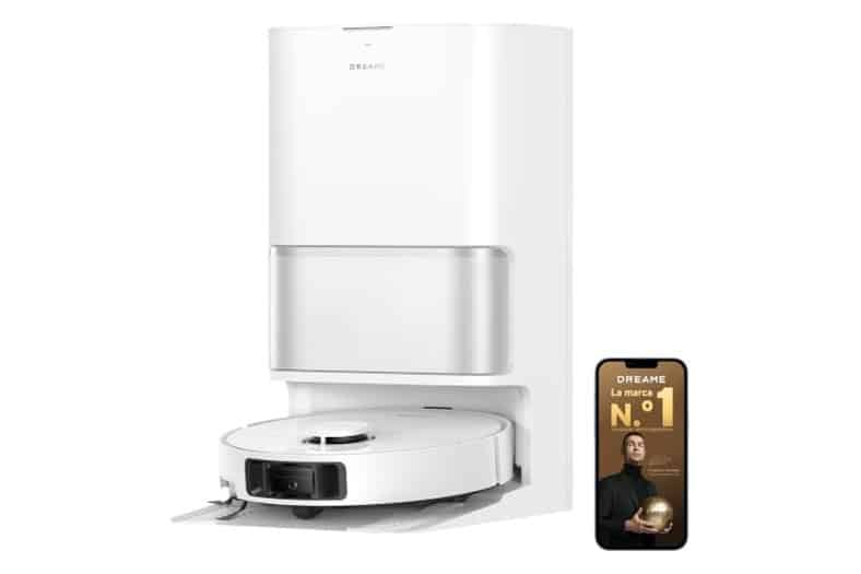 Robot aspirador y friegasuelos Dreame L40 Ultra A negro con base de lavado y secado de mopas