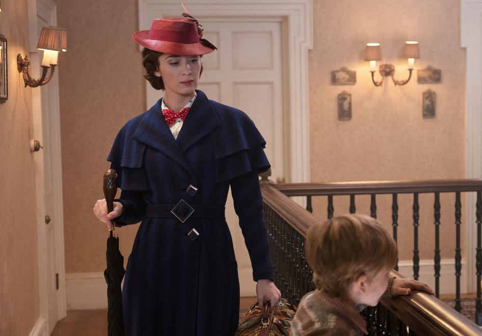 Emily Blunt como Mary Poppins en 2018