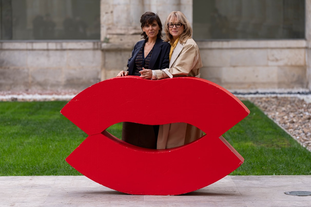 Elena Anaya y Emma Suárez, este domingo 25 de octubre, en el Museo Patio Herreriano de Valladolid