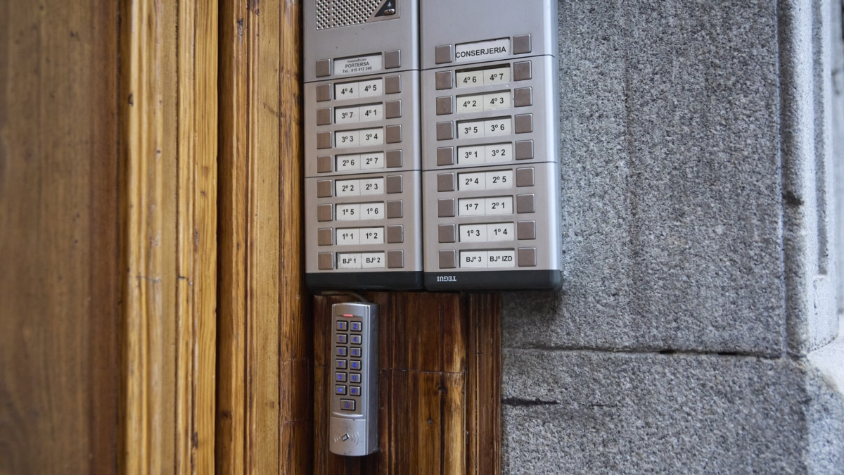 Telefonillo de un bloque de viviendas.