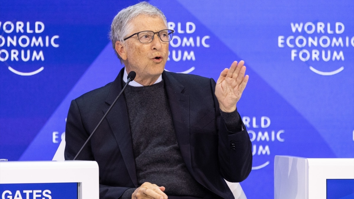 Bill Gates en el foro de Davos en 2024