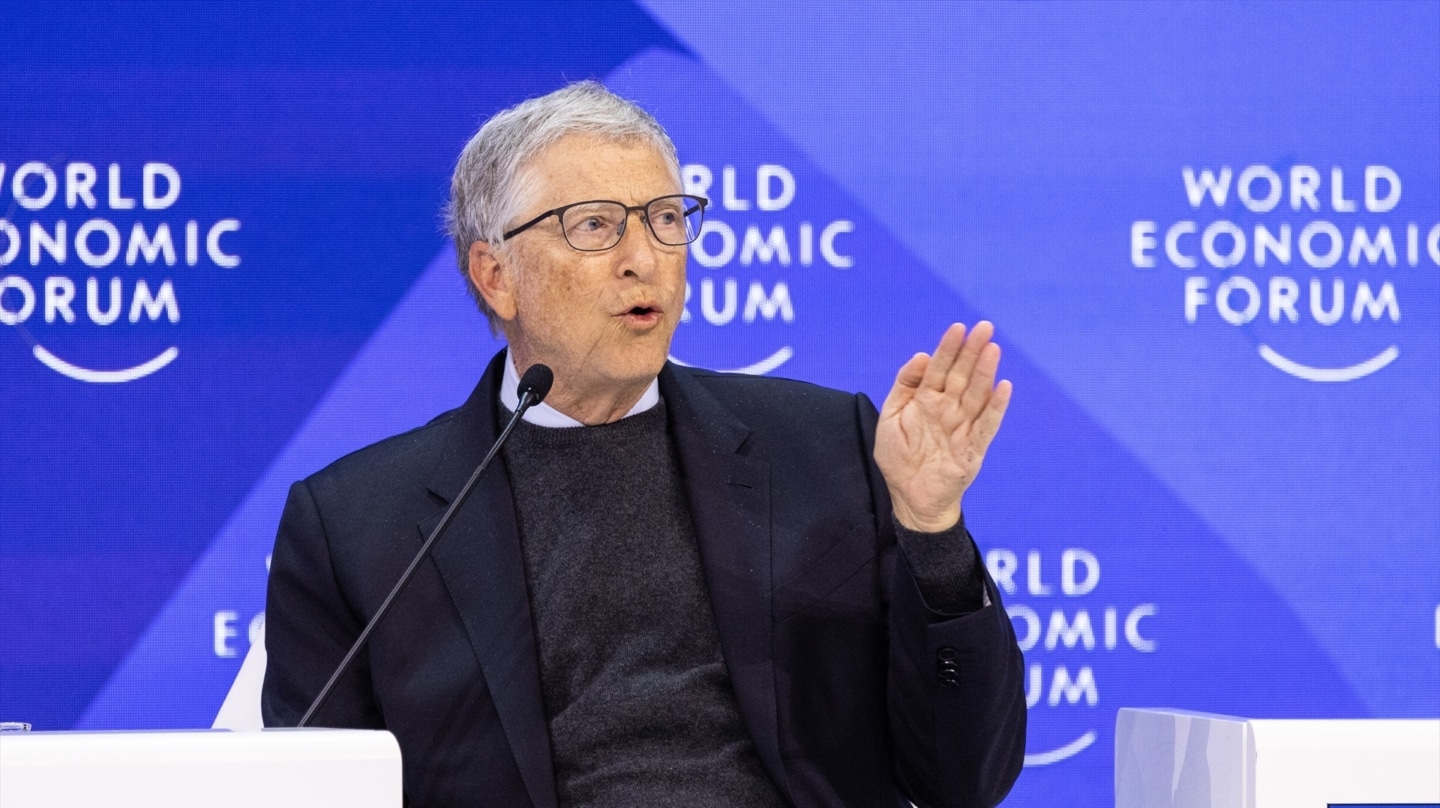 Bill Gates en el foro de Davos en 2024